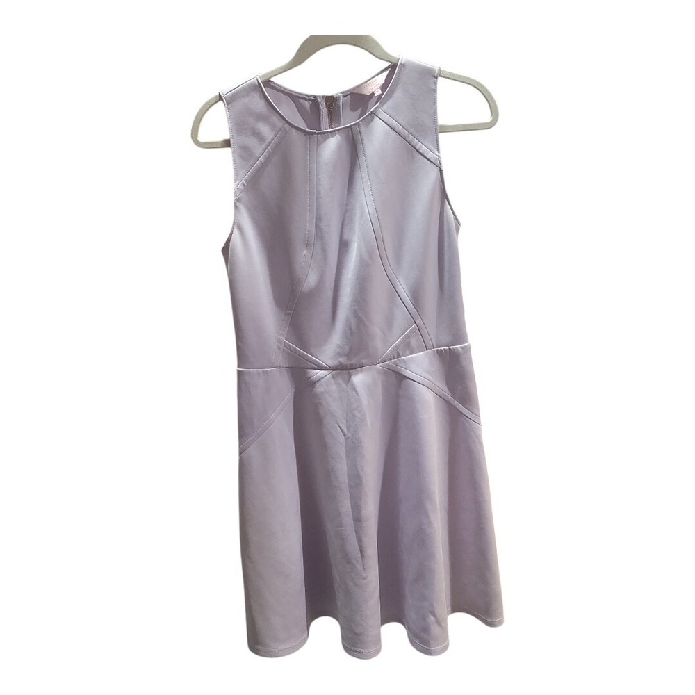 Ted Baker $245 Mitton Skater Fit & Flare Dress Pale Purple Lilac Sz 3 (Size 6)